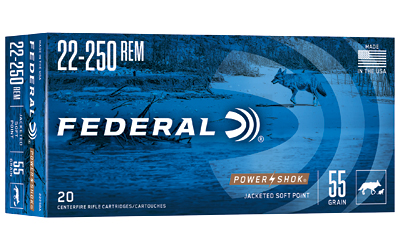 FED PWRSHK 22-250REM 55GR SP 20/200 — view 1