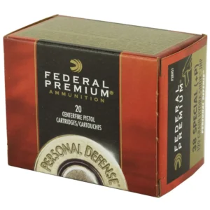 FEDERAL PREMIUM HYDRA SHOK AMO 38 SPECIAL 129GR JHP +P 20RD (25 BOX CASE)