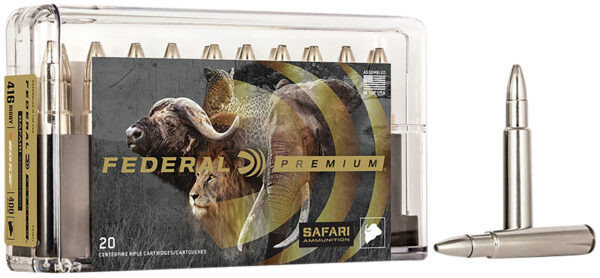 Federal P416T1 Premium Safari Cape-Shok 416Rigby 400gr Trophy Bonded Bear Claw 20 Per Box/10 Case — view 1