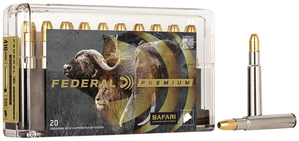 Federal P416T2 Premium Safari Cape-Shok 416Rigby 400gr Trophy Bonded Sledgehammer Solid 20 Per Box/10 Case — view 1