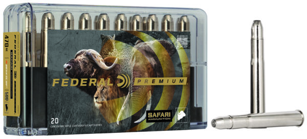 Federal P470T1 Premium Safari Cape-Shok 470NitroExpress 500gr Trophy Bonded Bear Claw 20 Per Box/10 Case — view 1