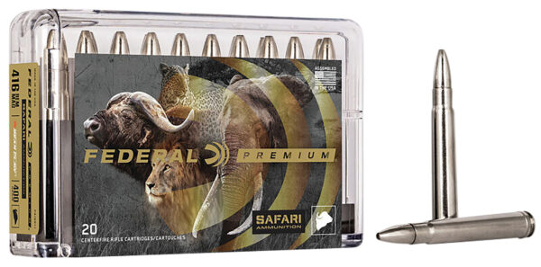 Federal P416RT1 Premium Safari Cape-Shok 416RemMag 400gr Trophy Bonded Bear Claw 20 Per Box/10 Case — view 1
