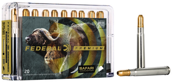 Federal P375T2 Premium Safari Cape-Shok 375H&HMag 300gr Trophy Bonded Sledgehammer Solid 20 Per Box/10 Case — view 1
