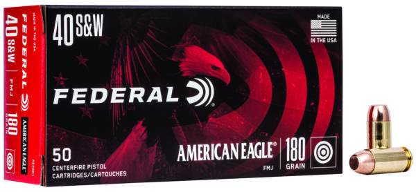 Federal AE40R1 American Eagle Handgun 40S&W 180gr Full Metal Jacket 50 Per Box/20 Case — view 1