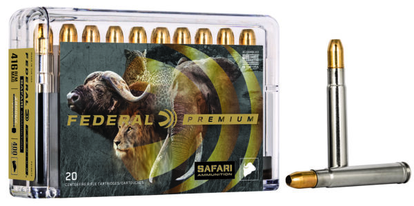Federal P416RT2 Premium Safari Cape-Shok 416RemMag 400gr Trophy Bonded Sledgehammer Solid 20 Per Box/10 Case — view 1