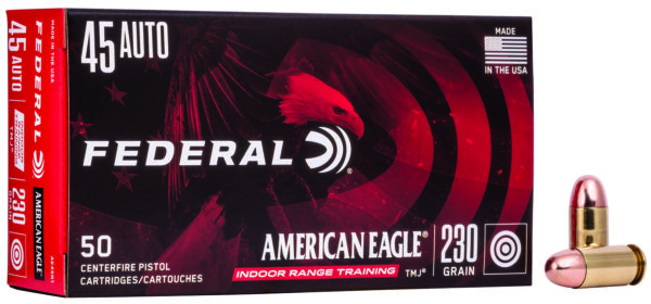 Federal AE45N1 American Eagle IRT  45ACP 230gr Total Metal Jacket 50 Per Box/20 Case — view 1