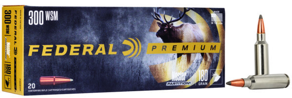 Federal P300WSMB Premium  300WSM 180gr Nosler Partition 20 Per Box/10 Case — view 1