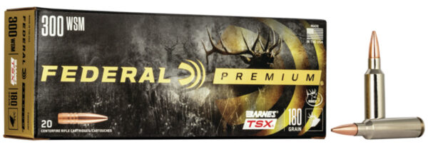 Federal P300WSMF Premium  300WSM 180gr Barnes TSX 20 Per Box/10 Case — view 1