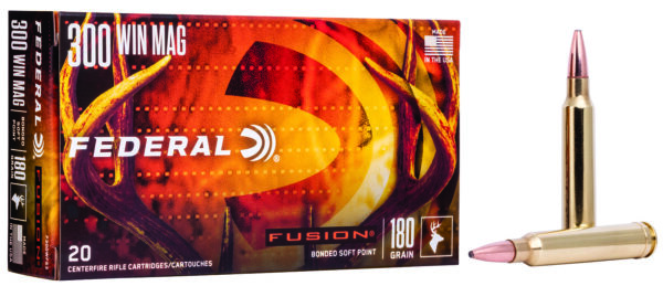 Federal F300WFS3 Fusion  300WinMag 180gr Bonded Soft Point 20 Per Box/10 Case — view 1
