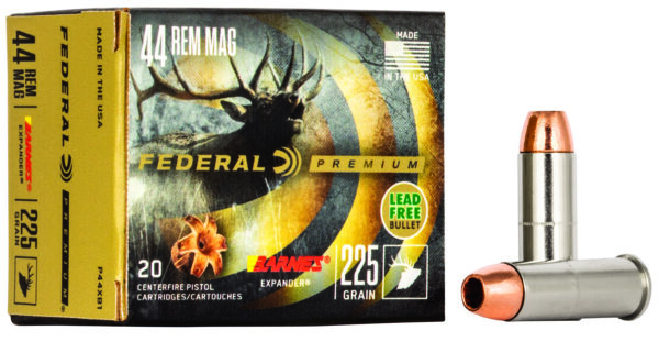 Federal P44XB1 Premium  44RemMag 225gr Barnes Expander BRX 20 Per Box/10 Case — view 1