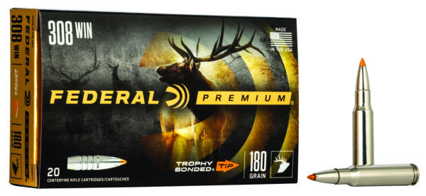 Federal P308TT1 Premium  308Win 180gr Trophy Bonded Tip 20 Per Box/10 Case — view 1
