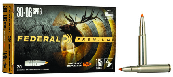 Federal P3006TT2 Premium  30-06Springfield 165gr Trophy Bonded Tip 20 Per Box/10 Case — view 1