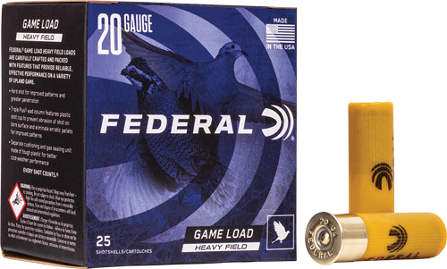 FEDERAL GAME LOAD 20GA 2.75" - 1OZ #6 250RD CASE LOT — view 1