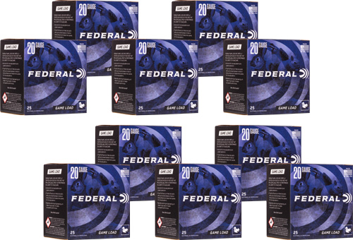 FEDERAL GAME LOAD 20GA 2.75" - 7/8OZ #7.5 1210FPS CASE LOT — view 1