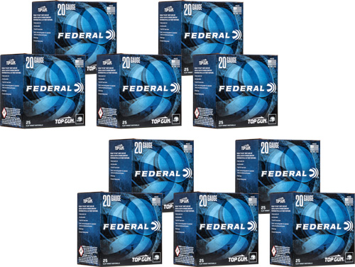 FEDERAL TOP GUN 20GA 7/8OZ - #7.5 1210FPS 250RD CASE LOT — view 1