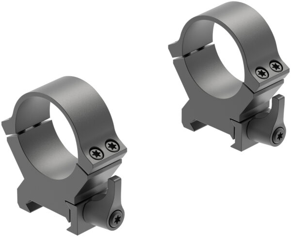Leupold 174078 QRW2 Cross-Slot Scope Ring Set Matte Black Steel 30mm Tube High Quick Release Picatinny/Weaver — view 1