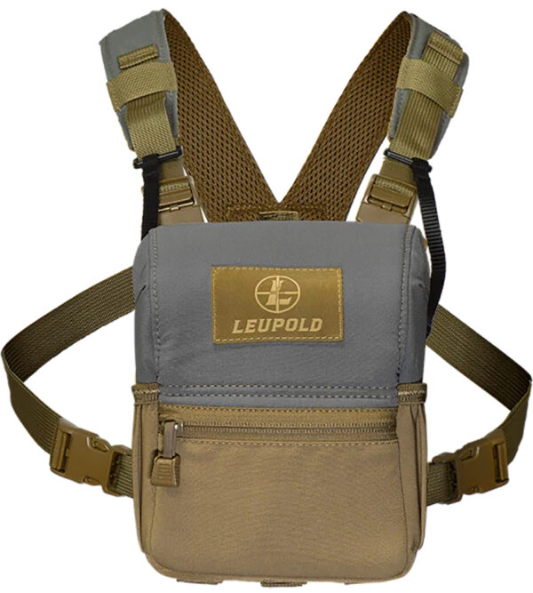 Leupold 185627 Enclosed Binocular Harness Non-Magnetic Tan/Gray — view 1