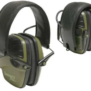 HOWARD LEIGHT IMPACT SPORT EAR MUFF ELECTRONIC 2 AAA OD GREEN — view 2