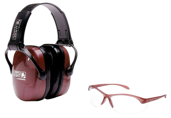 Howard Leight R01727 Woman's Shooting Safety Combo 25 dB Over the Head Dusty Rose/Black Women — view 1