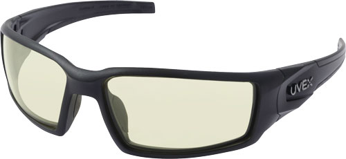 HOWARD LEIGHT HYPERSHOCK - GLASSES BLACK FRAME/AMBER LENS — view 1