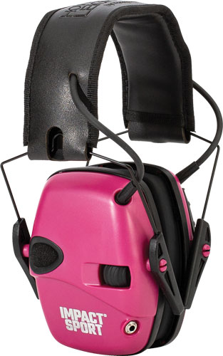 HOWARD LEIGHT IMPACT SPORT - YOUTH ELECTRONIC MUFF PINK — view 1