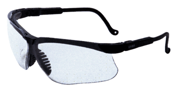 HOWARD LEIGHT GENESIS GLASSES - BLACK FRAME/CLEAR LENS — view 1