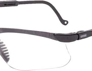 HOWARD LEIGHT GENESIS GLASSES - BLACK FRAME/CLEAR LENS — view 2