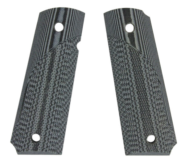 Pachmayr 61001 Tactical Grip Checkered Black & Gray G10 Panels for 1911 — view 1
