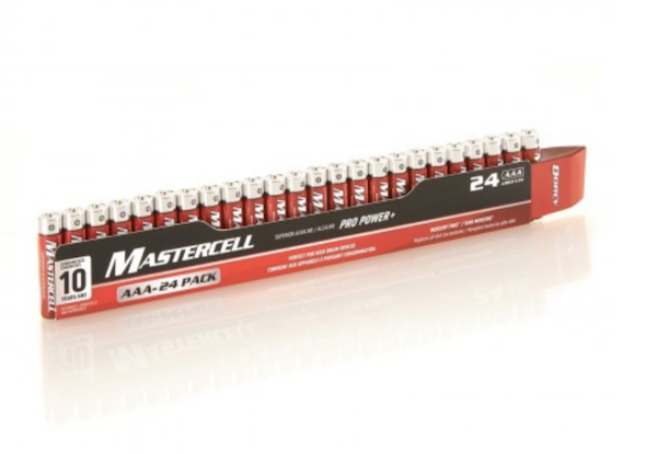 MASTERCELL ALKALINE AAA 24 BATTERY — view 1