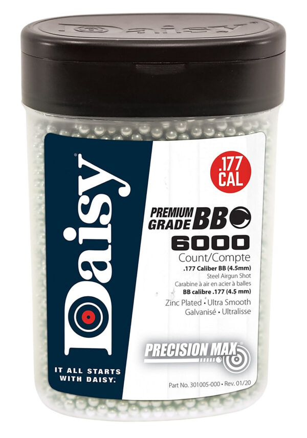 Daisy 980060444 PrecisionMax Premium 177 Zinc-Plated Steel 6000/Bottle — view 1