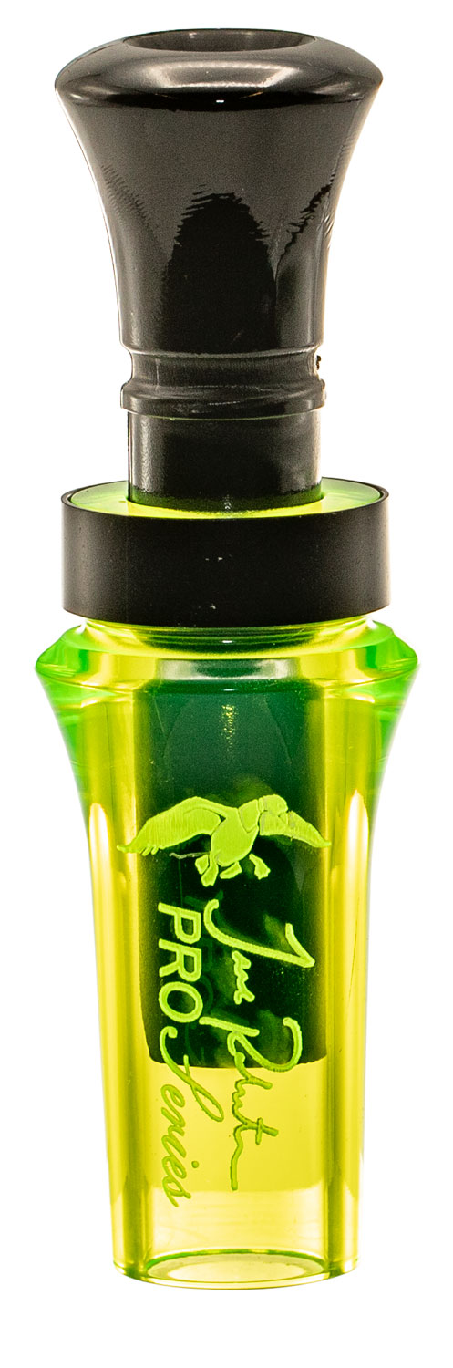 Duck Commander DCPROAC Jase Robertson Pro Series Open Call Double Reed Mallard Hen Sounds Attracts Ducks Chartreuse Acrylic — view 1