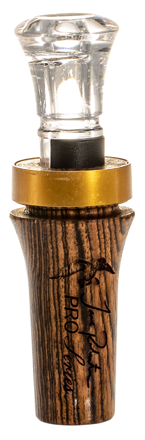 Duck Commander DCPROB Pro Series Bocote Open Call Double Reed Mallard Hen Sounds Attracts Ducks Brown Wood — view 1