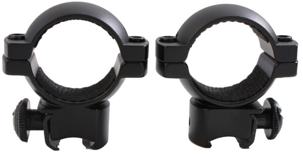Traditions A797DS Scope Rings  Matte Black Aluminum 1" Medium 3/8" Grooved Receiver — view 1
