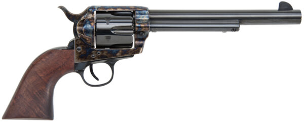 Traditions SAT73004 1873  45 Colt (LC) 6rd 7.50" Blued Cylinder/Barrel Color Case Hardened Steel Frame with Walnut Grips — view 1