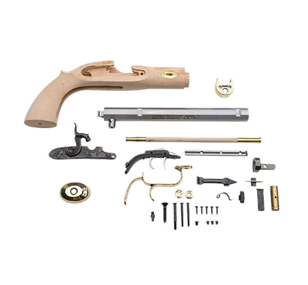 Traditions KPC50902 Trapper Pistol Kit 50 Cal Flintlock 9.75" Blued Octagon Barrel Unfinished Wood Frame Grip Sidelock Action — view 1