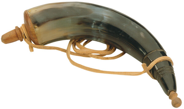 Traditions A1252 Authentic Powder Horn  with Sling and Wood Cap — view 1