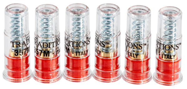 Traditions ASC357 Snap Caps Handgun 357Mag Plastic Brass Base 6Pack — view 1