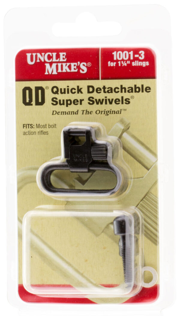 Uncle Mike's MO10013 Super Swivel  Blued 1.25" Steel Quick Detach — view 1