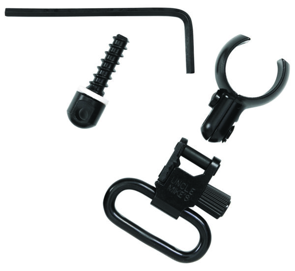 Uncle Mike's 13912 Magnum Band Swivel Set Quick Detach 115 CFL Tri-Lock Blued 1" Loop for .630-.675" Mag Tubes — view 1