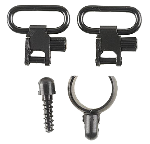 Uncle Mike's 15912 Magnum Band Swivel Set Quick Detach 115 SG-1 Blued 1" Loop for 12 Gauge Single/ Over Under Barrel Shotgun — view 1