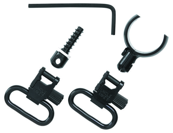 Uncle Mike's 15922 Magnum Band Swivel Set Quick Detach 115 SG-12 Blued 1" Loop for Winchester 101/201 12 Gauge O/U Shotgun — view 1