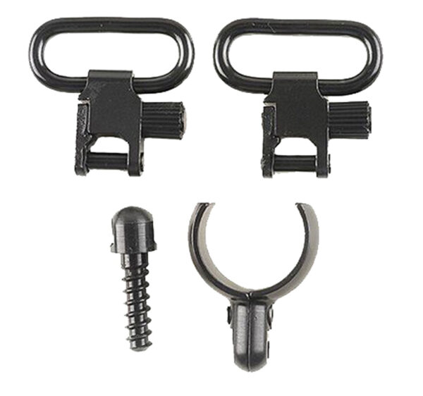 Uncle Mike's 15932 Magnum Band Swivel Set made of Steel with Blued Finish, 1" Loop Size, Quick Detach 115 SG-2 Style for Most 12 Gauge Shotguns — view 1