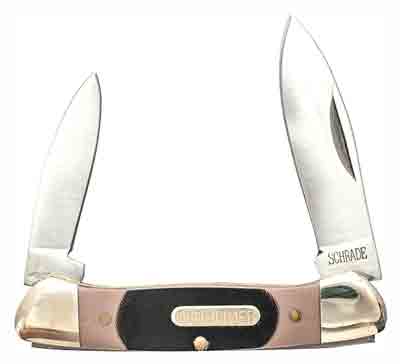 OLD TIMER KNIFE MINUTEMAN - 2-BLADE 2" STAINLESS DELRIN — view 1
