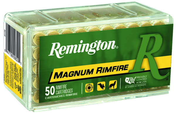 Remington Ammunition 21172 Magnum Rimfire  22WMR 40gr Pointed Soft Point 50 Per Box/40 Case — view 1