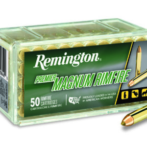 Remington Ammunition 21184 Premier Magnum Rimfire 22WMR 33gr AccuTip V 50 Per Box/40 Case