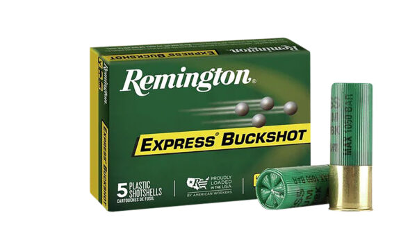 Remington Ammunition 20640 Express Buckshot 12Gauge 3" 4Buck Shot 5 Per Box/ 50 Case — view 1