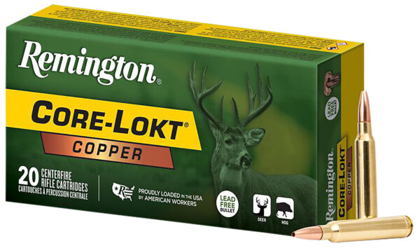 Remington Ammunition R27858 Core-Lokt Copper 300WinMag 180gr Copper Hollow Point 20 Per Box/10 Case — view 1