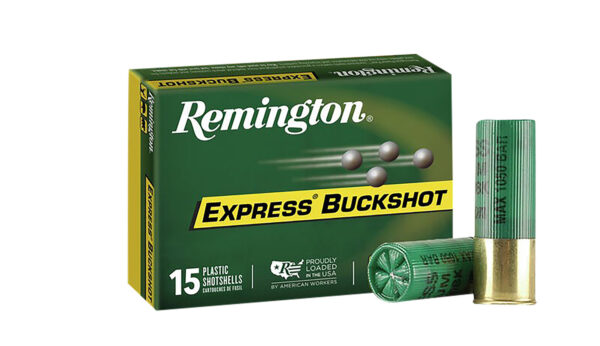 Remington Ammunition 26876 Express Buckshot 12Gauge 2.75" 00Buck Shot 15 Per Box/5 Case — view 1