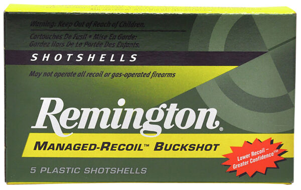 Remington Ammunition 20282 Managed Recoil Buckshot 12Gauge 2.75" 00Buck Shot 5 Per Box/20 Case — view 1