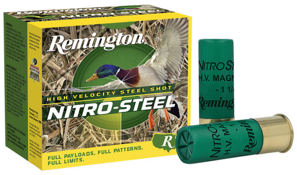 Remington Ammunition 20803 Nitro-Steel High Velocity 12Gauge 2.75" 1 1/8oz 4Shot 25 Per Box/10 Case — view 1